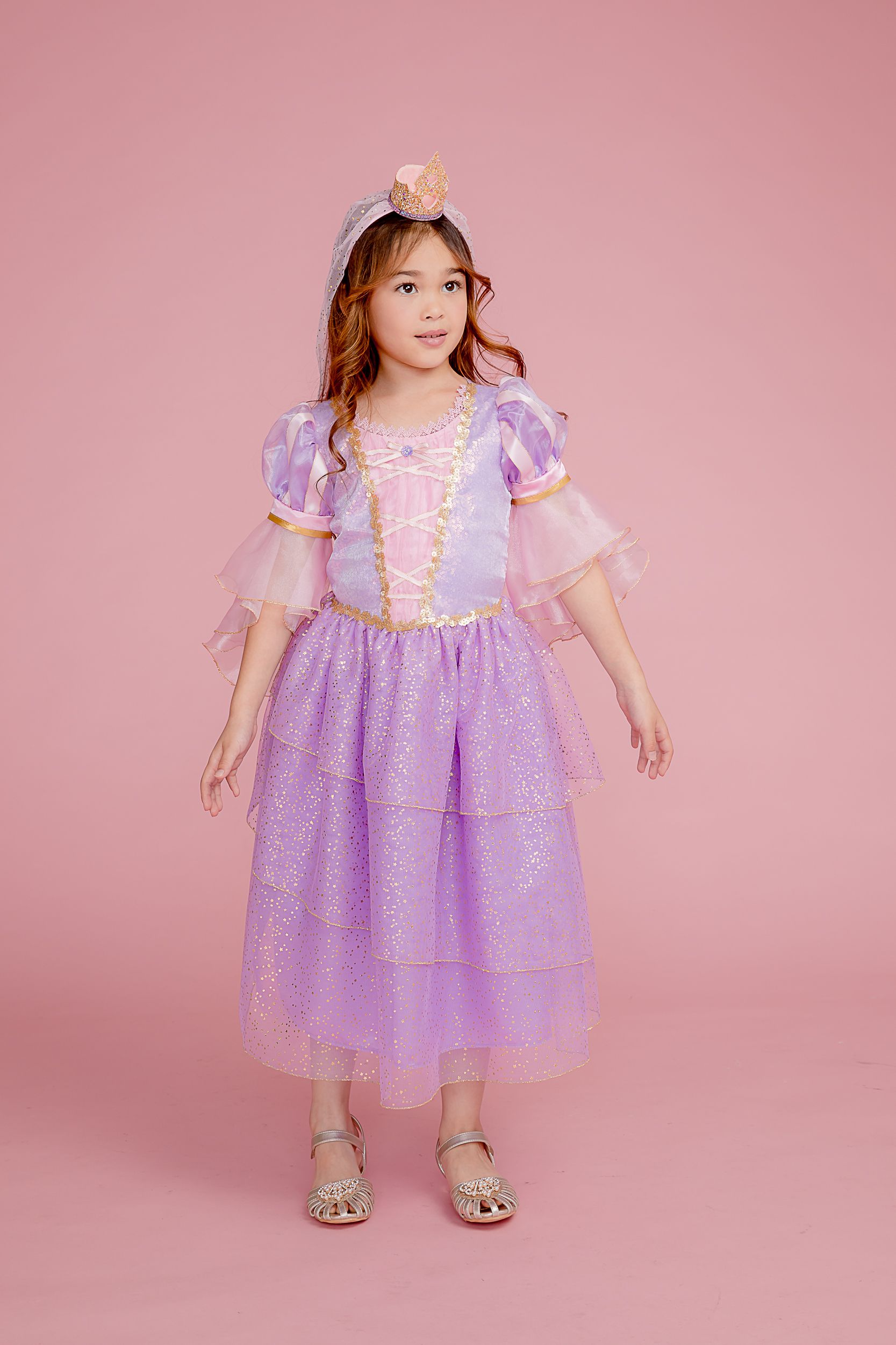 Love, Charlotte - 長髮公主裝-長裙洋裝-內含洋裝+皇冠頭箍