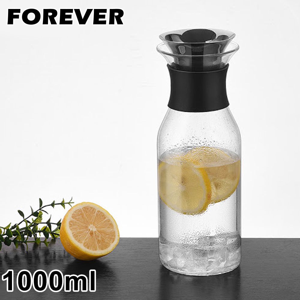 日本 FOREVER - 歐式丹麥風格耐熱玻璃水壺1000ML