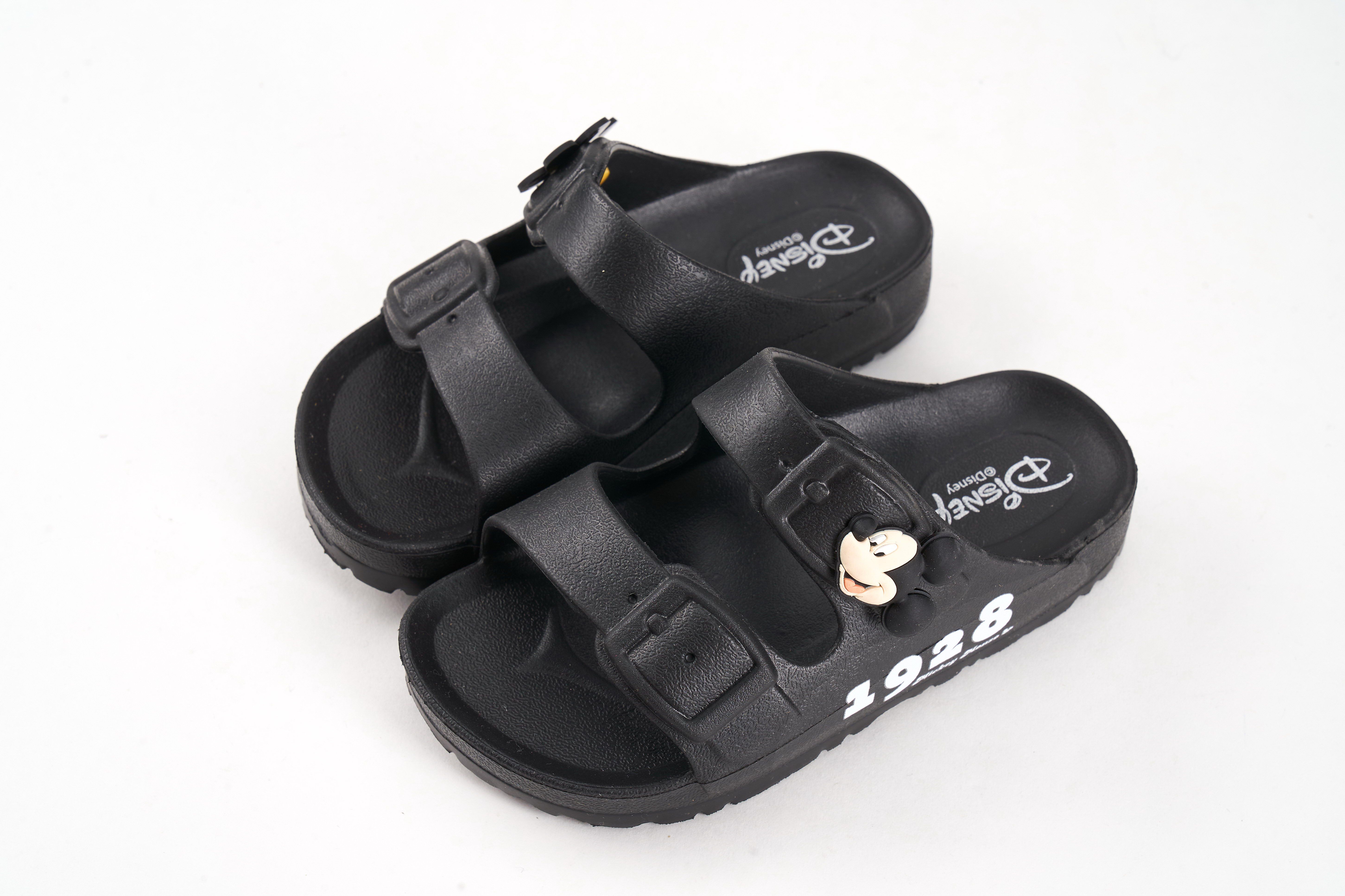 akachan honpo - 米奇立體造型防水拖鞋-黑色