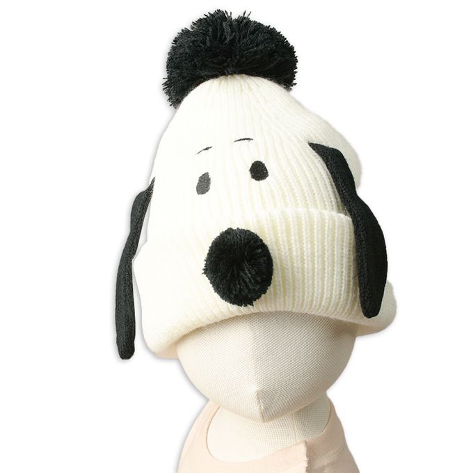 akachan honpo - 針織帽-史努比-白色