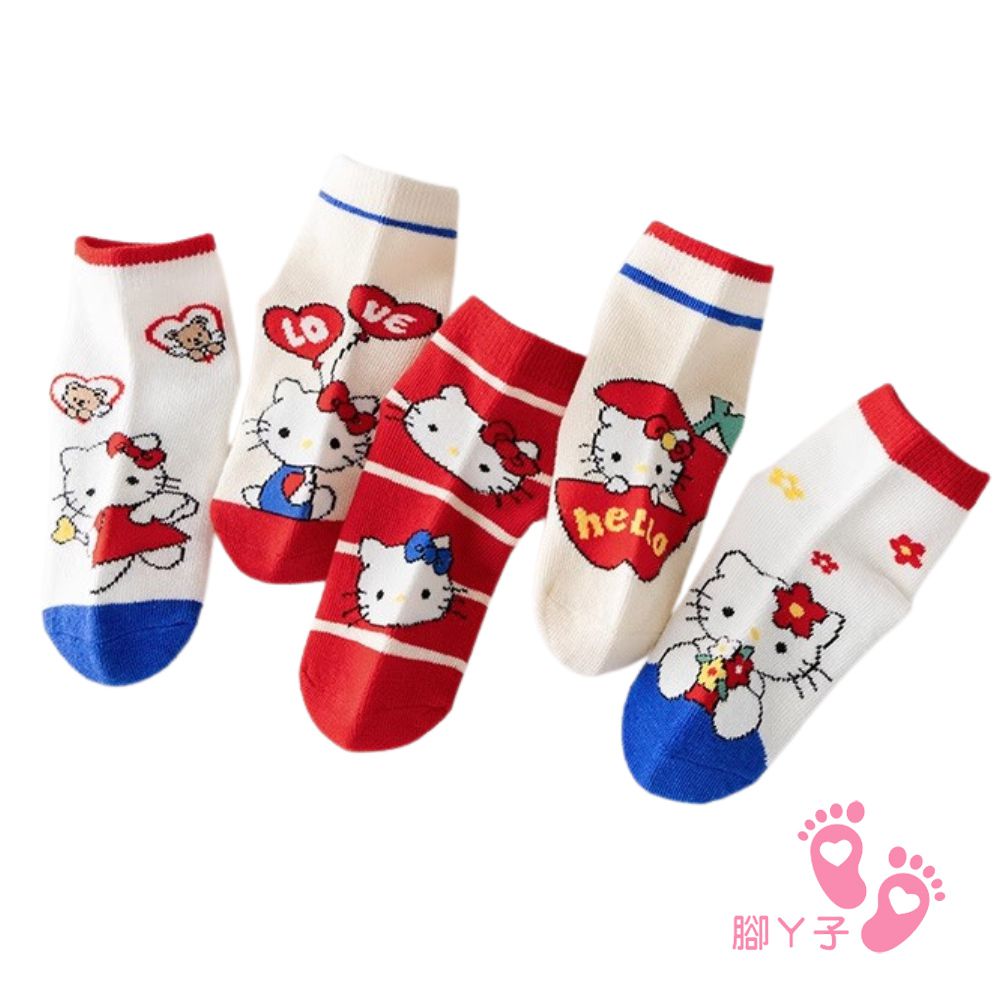 幼/兒童透氣網眼襪 童襪 襪子 棉襪 兒童襪-凱蒂貓