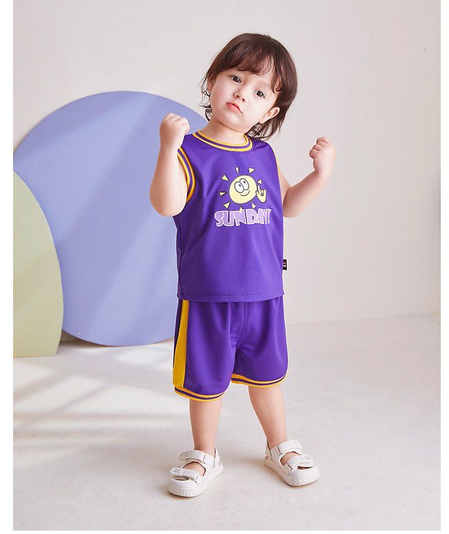 網眼運動風寬寬短褲-英文字母A-白色