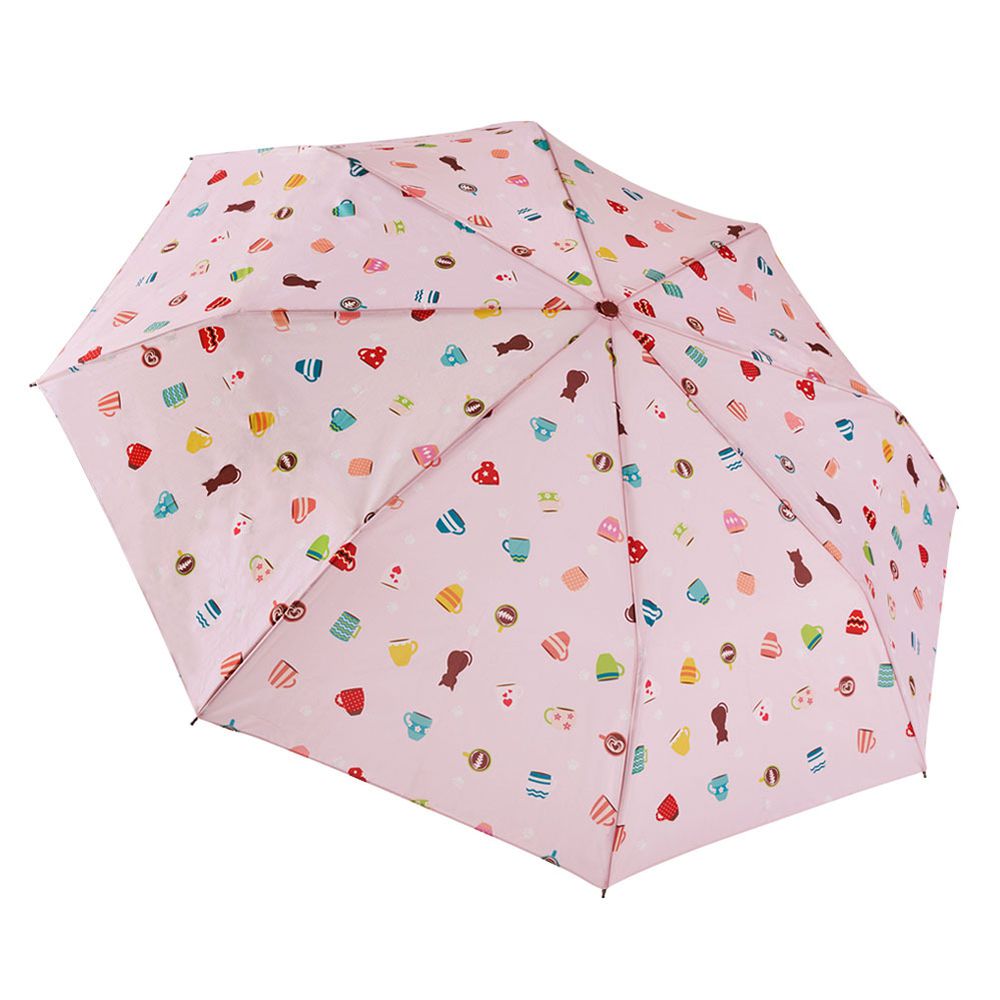 抗UV加大防回彈自動傘-粉漾午茶-400g