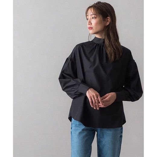 日本 Pierrot - 華麗蝴蝶結泡泡長袖上衣-天使白