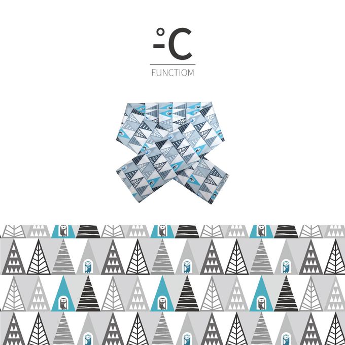 貝柔 Peilou - 貝柔灣的貨冰涼巾-草鴞-花色 (28 x 90 cm)