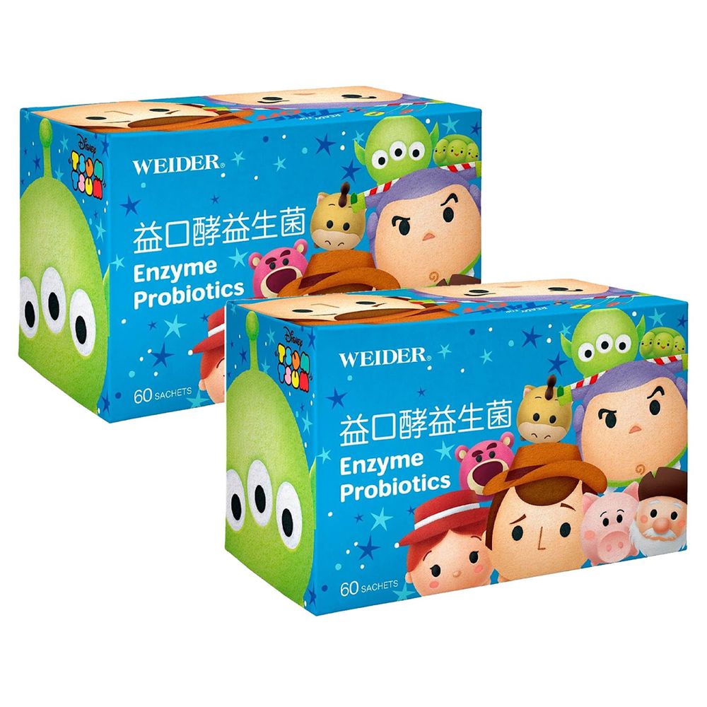 美國WEIDER - 益口酵益生菌(玩具總動員款)-60包/盒*2