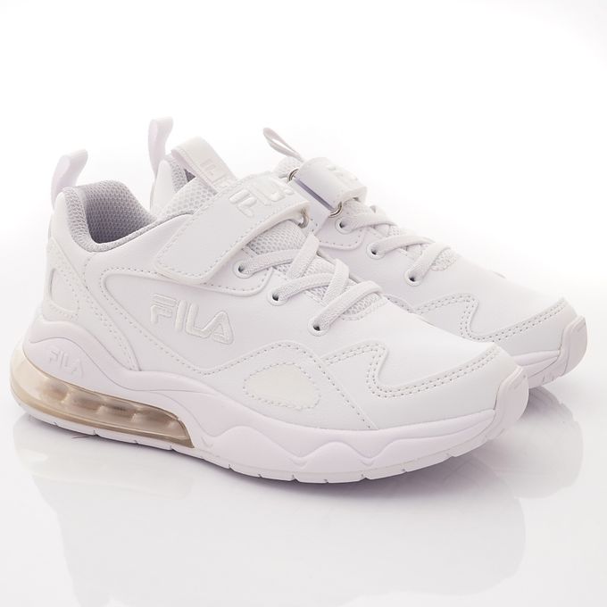 FILA - FILA氣墊純白運動鞋-3-J811X-111白(中大童段)-運動鞋-白