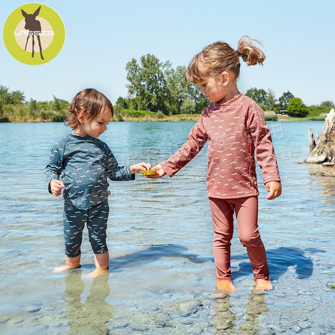 德國 Lassig - 嬰幼兒抗UV長袖泳裝上衣-鱷魚先生