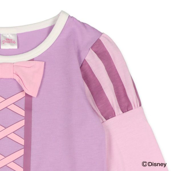 日本西松屋 - 長髮公主造型長袖洋裝-粉紫