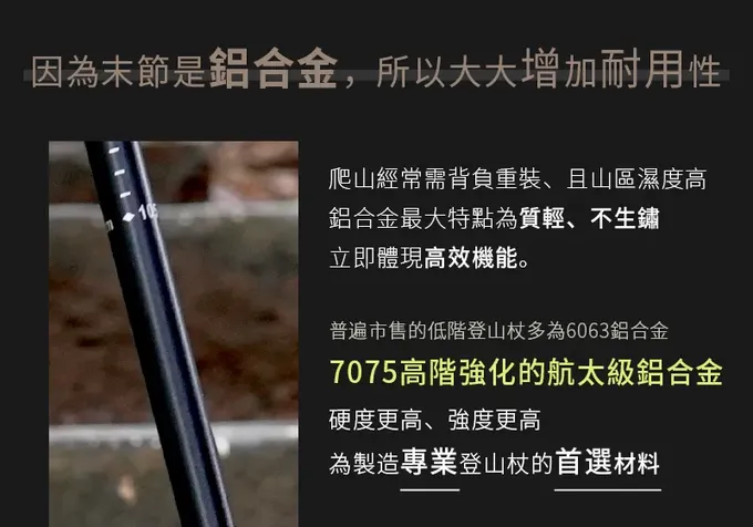 SHANER - 碳纖維伸縮自拍登山杖(自拍架需另購)