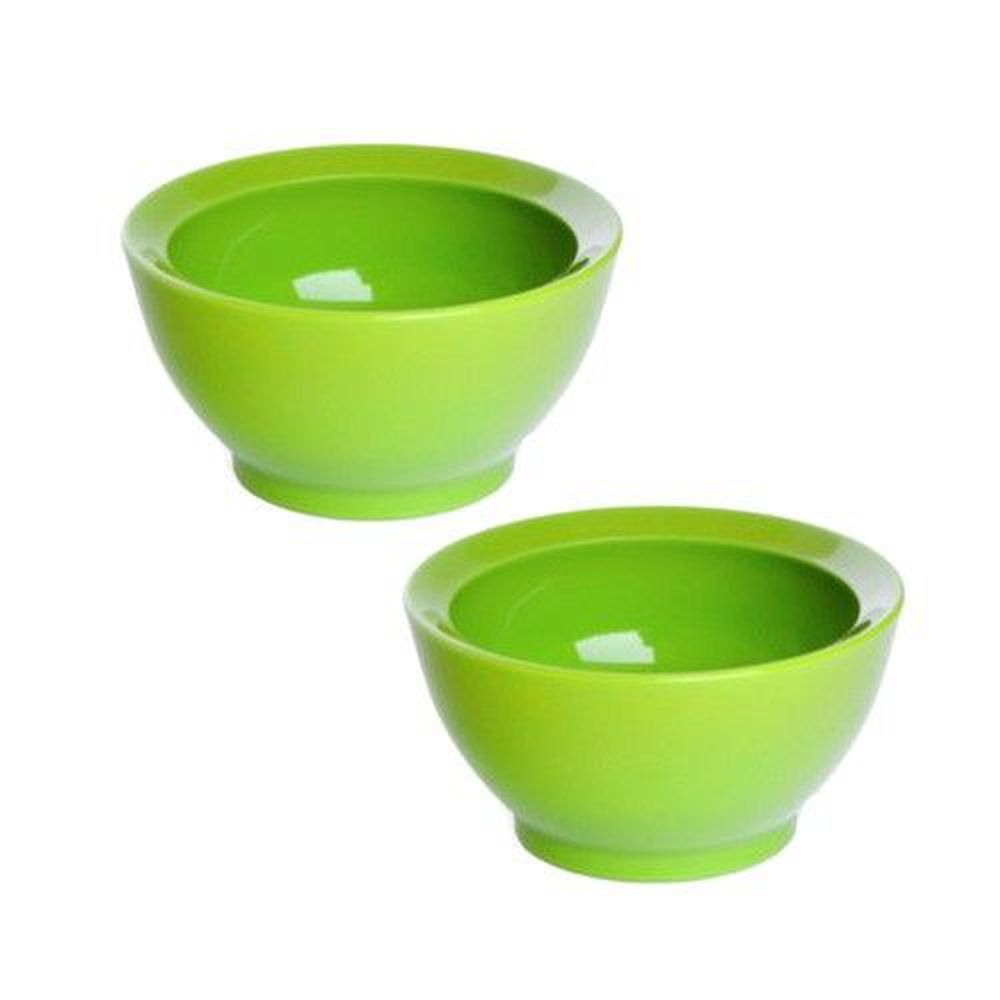 美國 Calibowl - 8oz防漏學習碗-綠色x2入