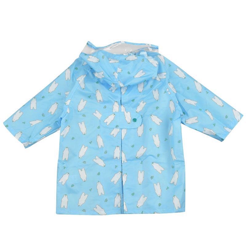 akachan honpo - 雨衣-白熊-淡藍色