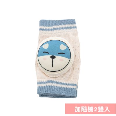 JoyNa - 可愛動物加厚護膝 透氣材質(共3雙入)-藍色1雙+隨機2雙