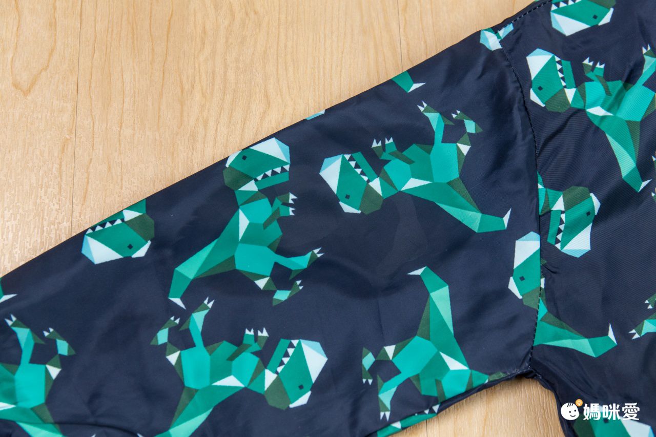 兒童連帽防風外套-星星-藍色