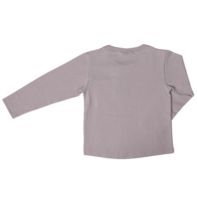 akachan honpo - T恤-丹寧布口袋-紫色