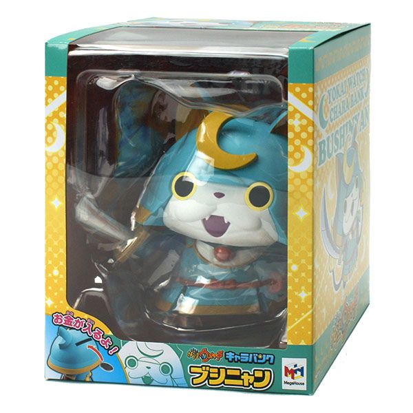 MEGAHOUSE - 日版 動漫玩具周邊 妖怪手錶 武士貓存錢筒 儲金箱