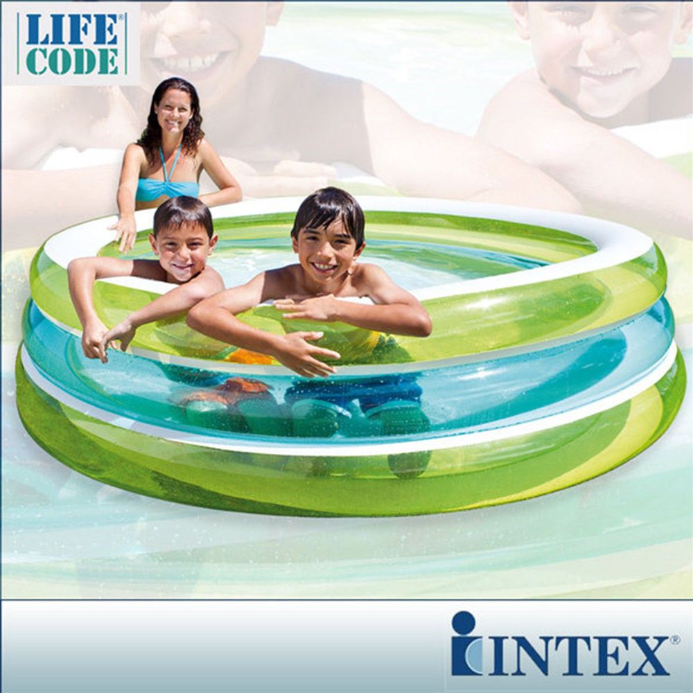 INTEX - 【限量促銷】圓型三層透明戲水游泳池(742L)