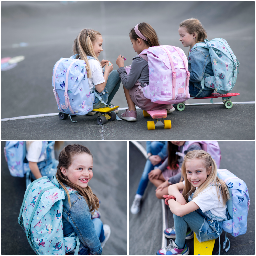 挪威Frii - 輕量護脊書包-怪獸足球灰 (22L)