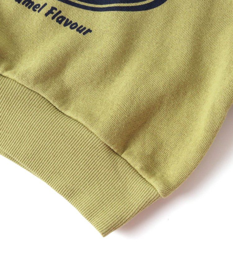 日本 BREEZE - 純棉裏毛糖果印花長袖上衣-黑