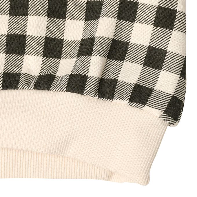 akachan honpo - 長袖休閒上衣-蕾絲領-黑色