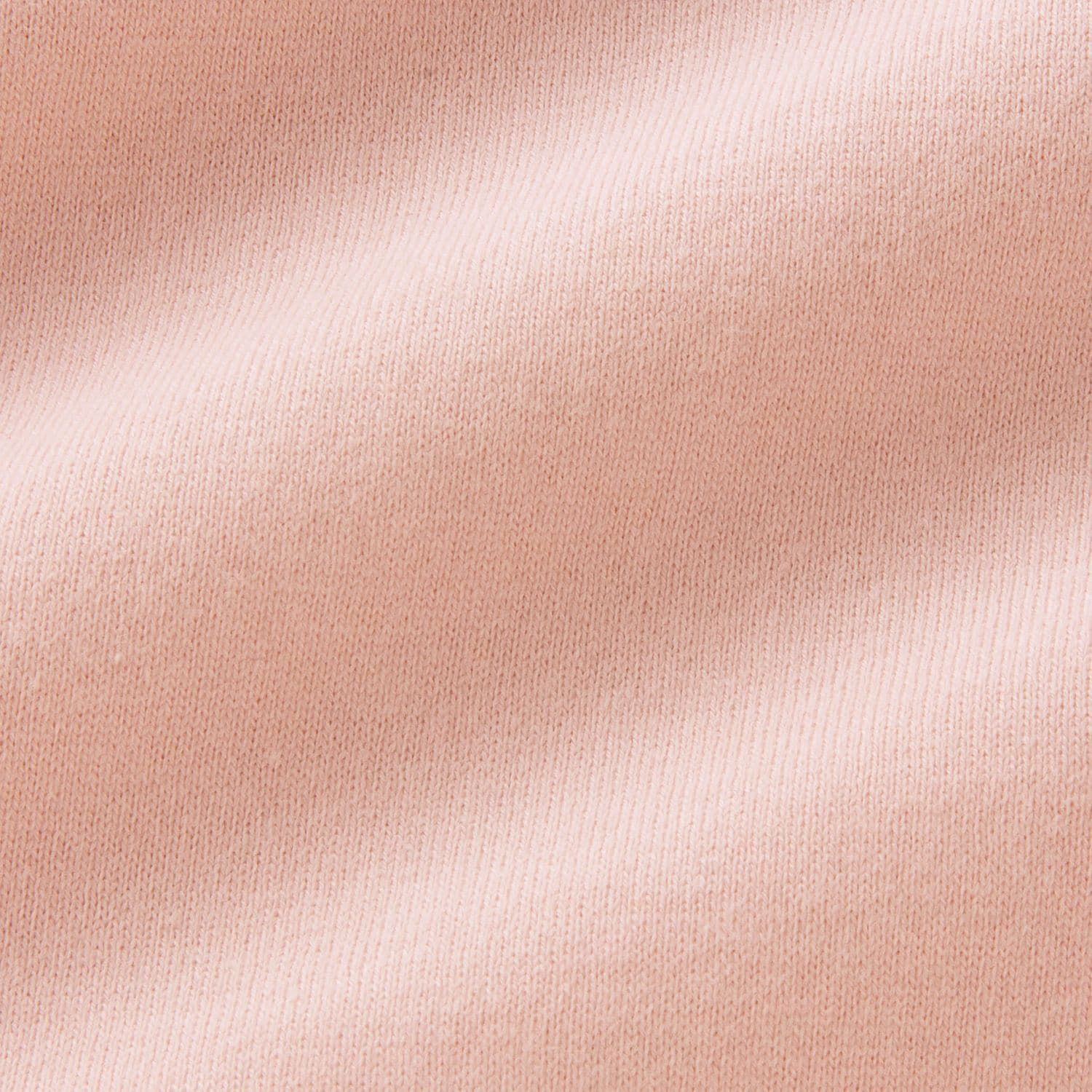 日本千趣會 - GITA 純棉圓領長袖上衣-荷葉滾邊-淺粉