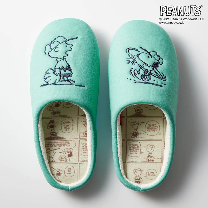 日本千趣會 - 史努比室內拖鞋(低反發)-糊塗塔克-黃 (22-24cm)