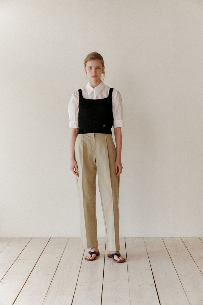 韓國女裝連線 - 高雅公主袖翻領襯衫-象牙白 (FREE)