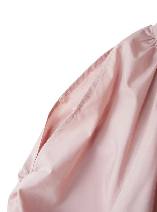 日本 GRL - 甜美蝴蝶結泡泡袖洋裝-冰河灰