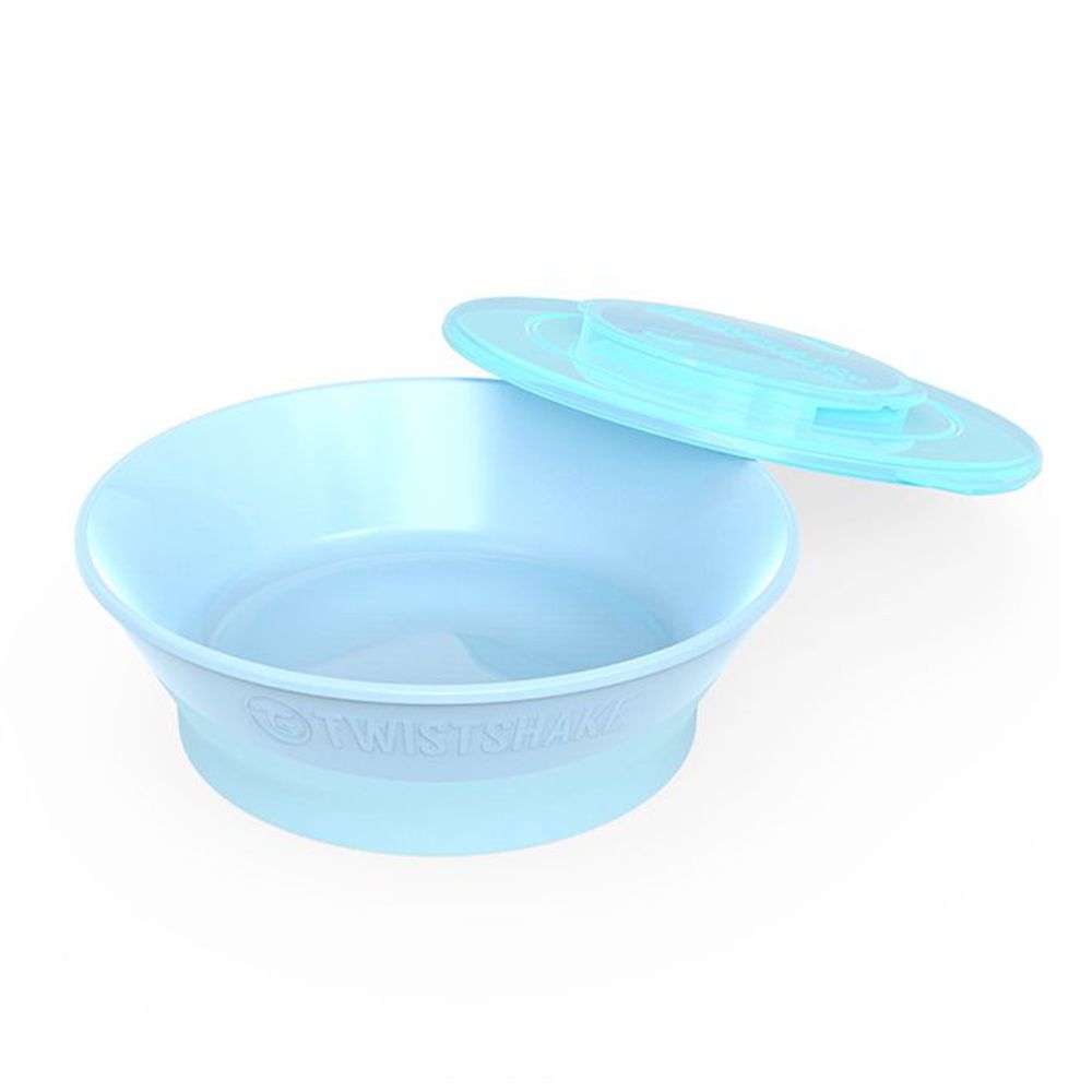 瑞典 TWISTSHAKE - 轉轉扣組合式防滑餐碗-晴空藍-6個月以上適用