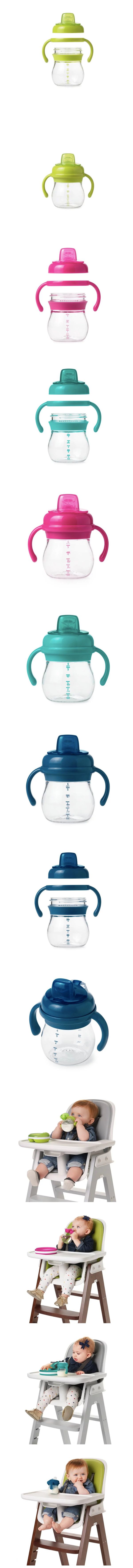 美國 OXO - OXO tot 寶寶握鴨嘴杯-靛藍綠 (175ml)