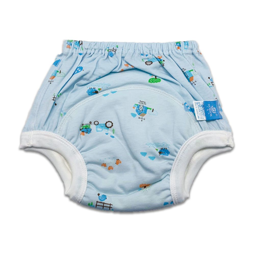 MIT台灣製 - 嬰幼兒學步褲(學習褲)-動物藍