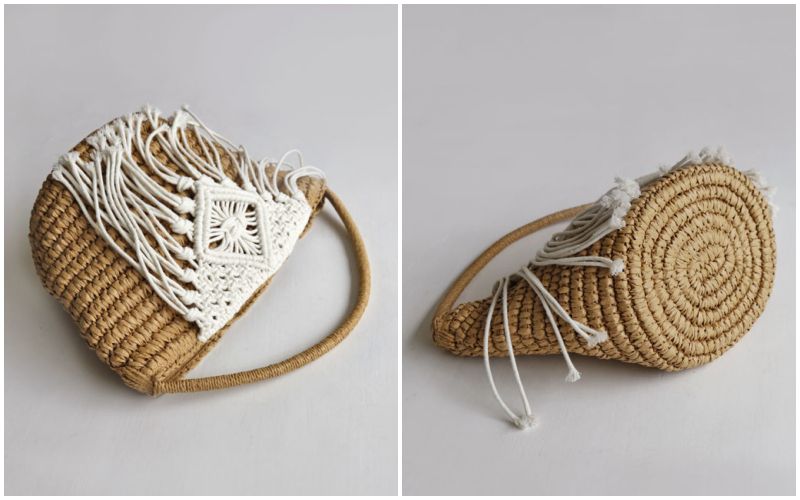 日本妞夏日最愛。草編包Ｘ編織包