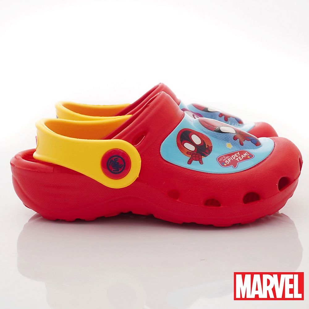 漫威MARVEL - 台灣製蜘蛛人電燈涼鞋(中小童段)-紅