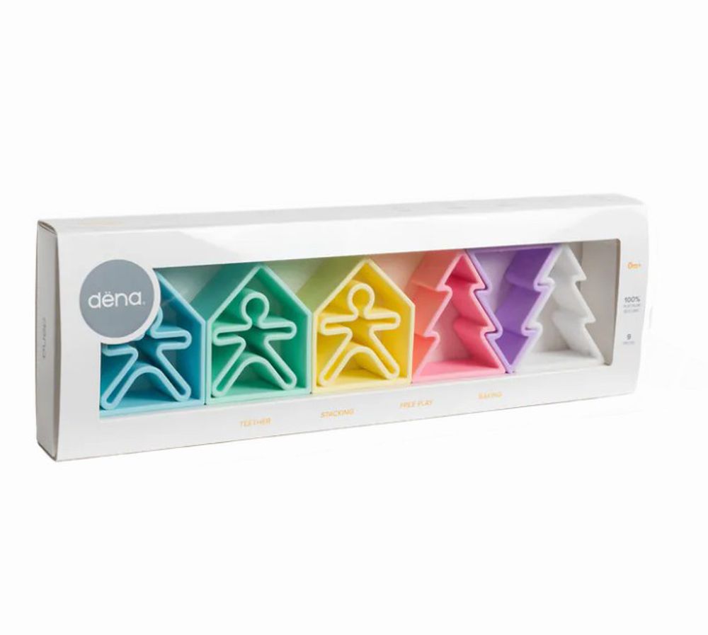 西班牙多功能益智軟積木.疊疊樂-小人物+小房子+小樹木3入-夢幻色(有3色可選)