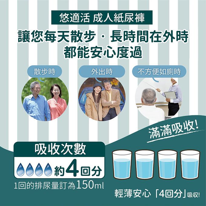 悠適活，Relacare，日本製造，紙尿褲，尿布，替換尿片，長照必備，リラケア，高效吸收，舒適透氣，抗菌除臭，溫柔照護，經濟實惠