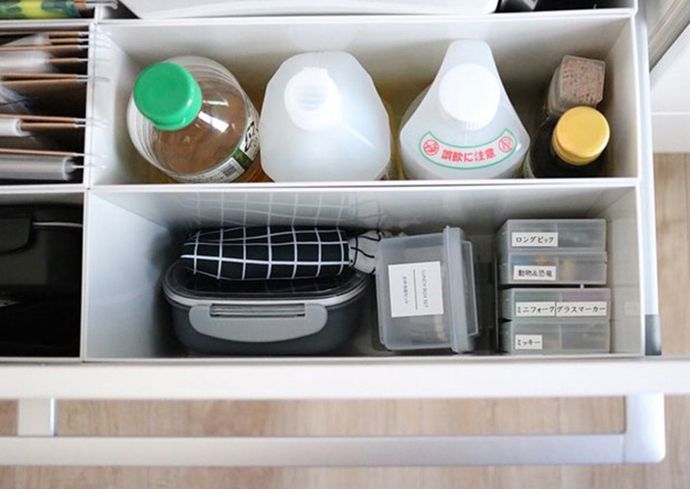 日本霜山 - 10cm面寬隙縫可疊式分類收納盒 (高24cm)-3入