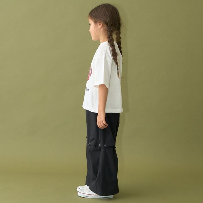 日本 b-ROOM - 球類印花舒適天竺棉短袖上衣-籃球-灰