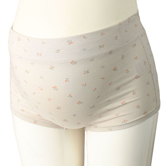 akachan honpo - 內褲 產後也可穿-小花-灰色