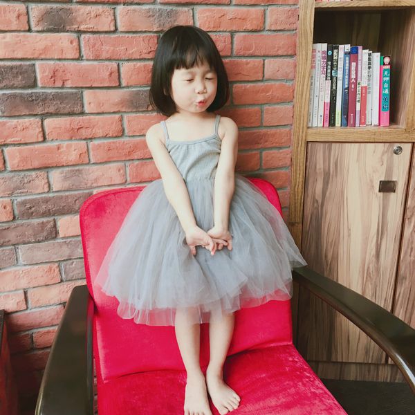 ♚公主系style♚ 網紗細肩帶紗裙洋裝