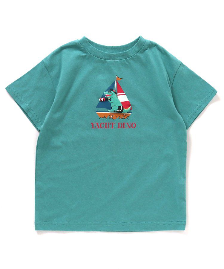 日本 BREEZE - 暑假來了立體印花短袖上衣-甲蟲-撞色袖黃