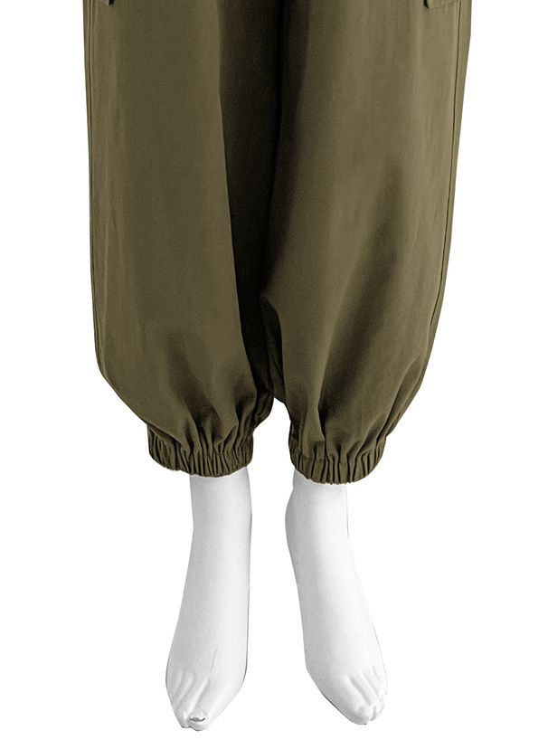 日本 GRL - 百搭顯瘦美式工裝褲-軍綠