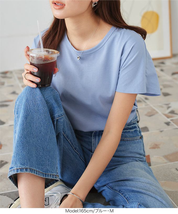 日本 Kobe Lettuce - 經典定番 純棉圓領短袖上衣-條紋-黑白