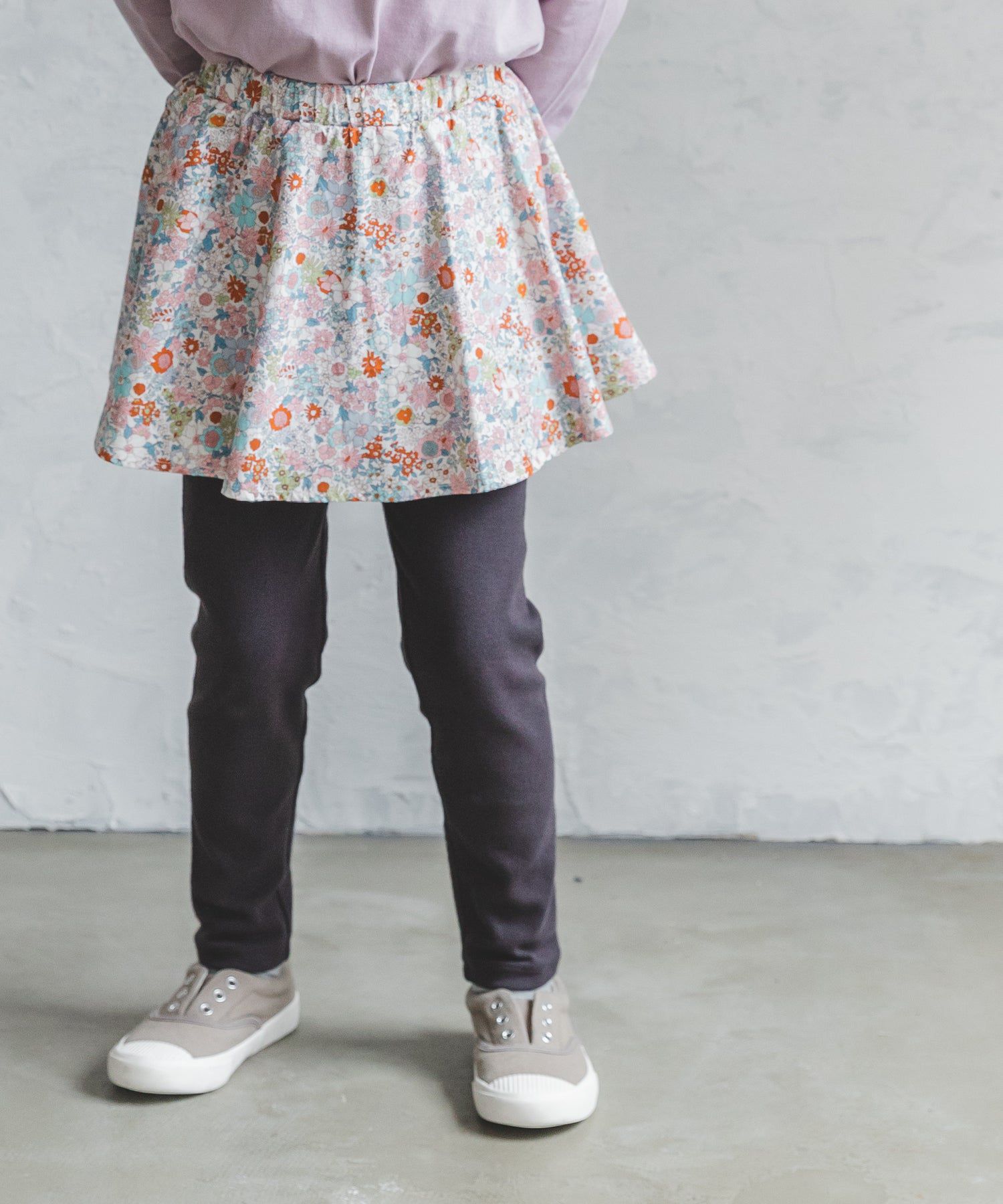 日本 PAIRMANON - 柔軟彈性百搭褲裙-素色-摩卡x灰黑