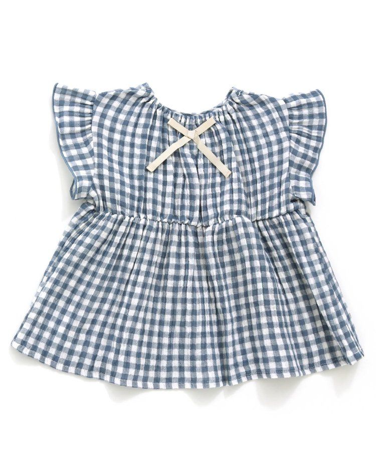 日本 apres les cours - 柔軟綿紗荷葉邊成套家居服-小花-黃