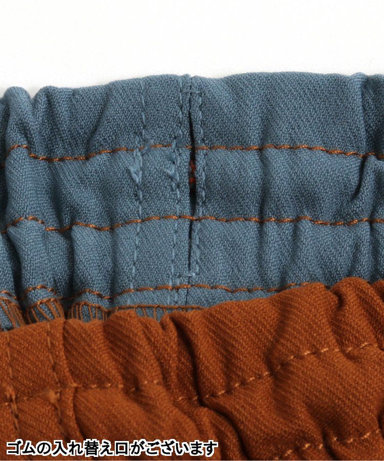 日本 BREEZE - 裏起毛工裝休閒長褲-丹寧藍