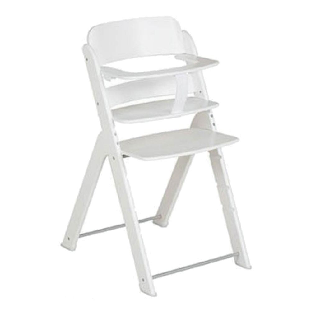 義大利 Pali - 艾莉堤卡木頭成長餐椅-白色-單椅(含安全帶)