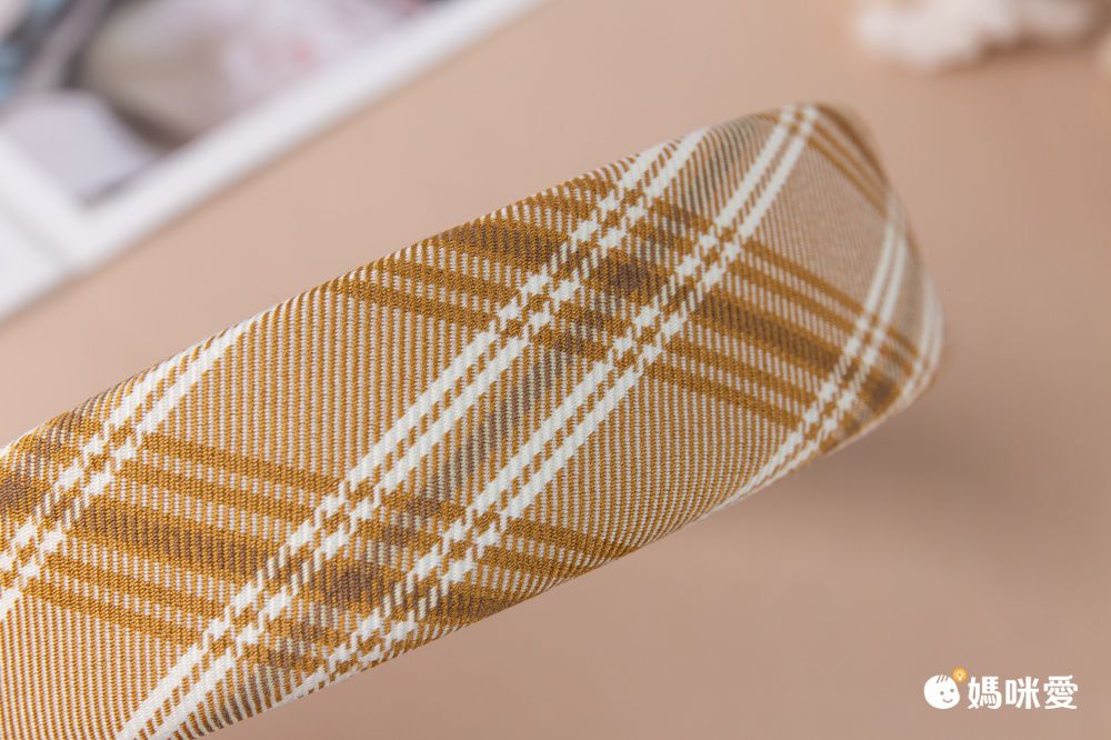 氣質復古秋冬色系髮箍-麂皮海綿-奶咖啡色