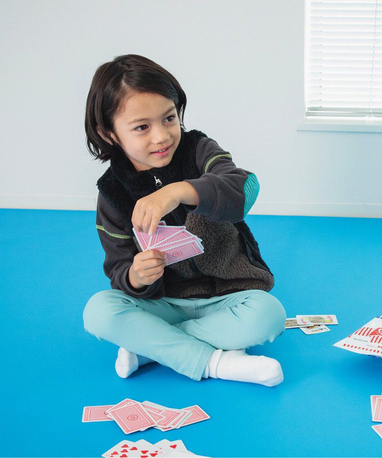 日本 BREEZE - [推薦]定番彈力鬆緊合身長褲-藍綠格紋