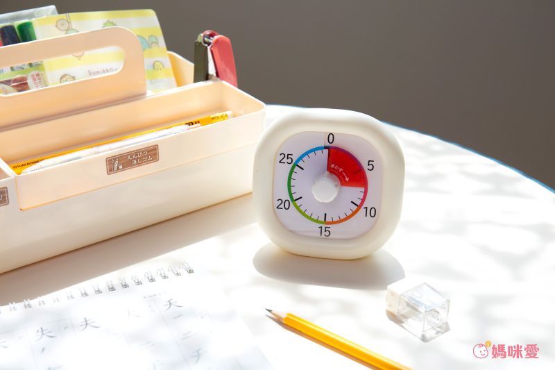 日本文具 SONIC - 時間流逝實感 倒數時鐘+時鐘-象牙白