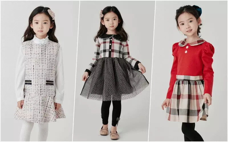 韓國 Coco Bang - 假兩件領結菱格紋T-酒紅